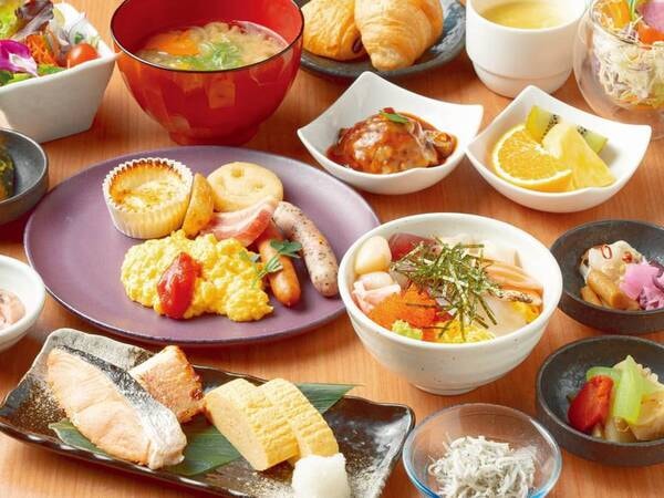 【朝食バイキング/例】和洋約60品目のバイキングを堪能！