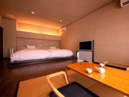 【露天・内湯付き離れ和洋室　ツインベッド/一例】