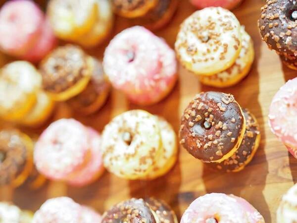 【朝食ビュッフェ】大人気のドーナツ！