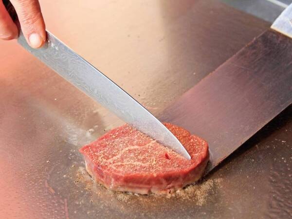 【プレミアムコース『極』/例】肉と魚料理両方！自慢の鉄板焼を愉しむコース