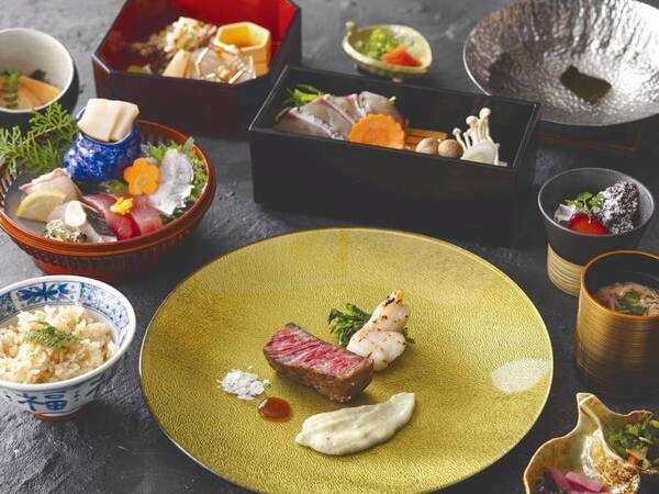 お造り五種・熊野牛の基本コース/例