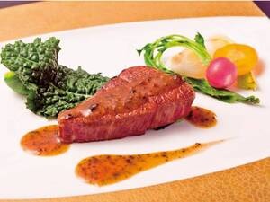 【国産牛フィレ肉のステーキに変更／一例】