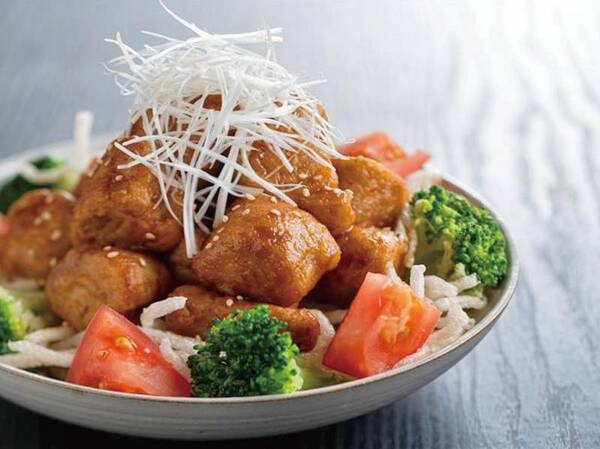 マグロ頭肉の油淋ソース/例