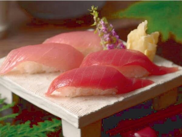 生まぐろ握り食べ比べ/例