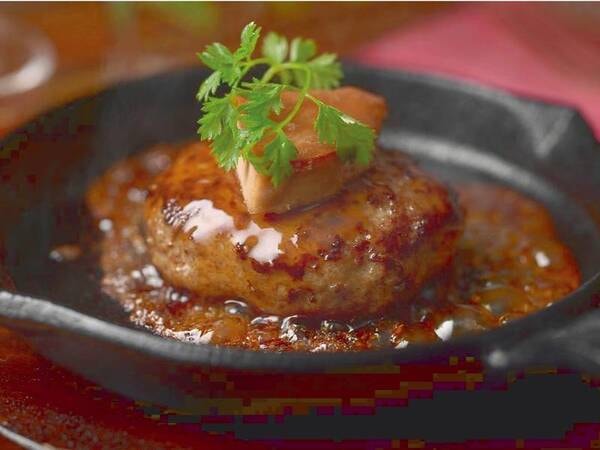 熊野牛入りハンバーグロッシーニ風/例