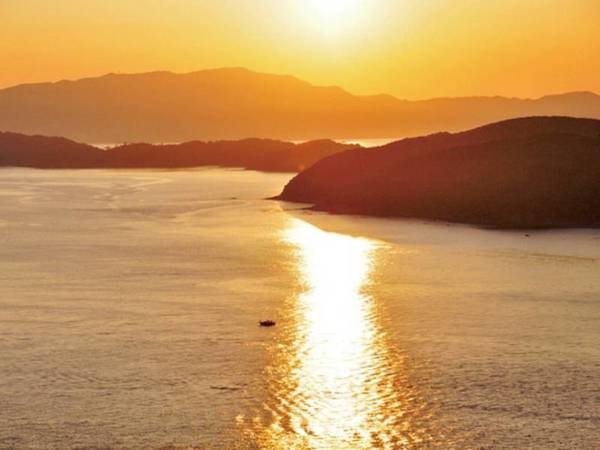 【夕景】加太の夕日は格別！