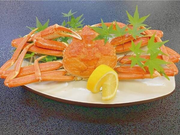 ズワイ蟹1杯&旬魚の小船盛&鳥取和牛会席/例