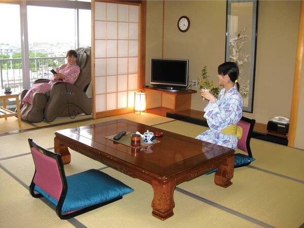 全室マッサージチェア完備なのが嬉しい