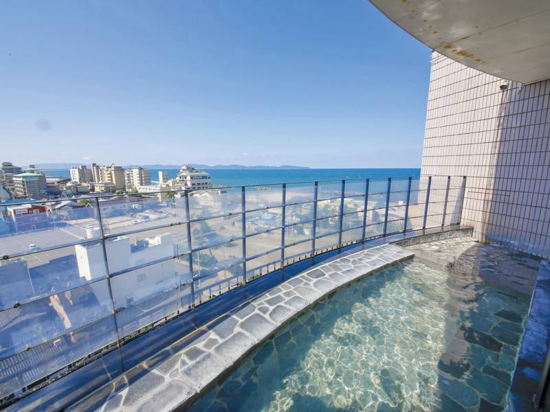 【桐壷の湯】米子の街を望む露天風呂