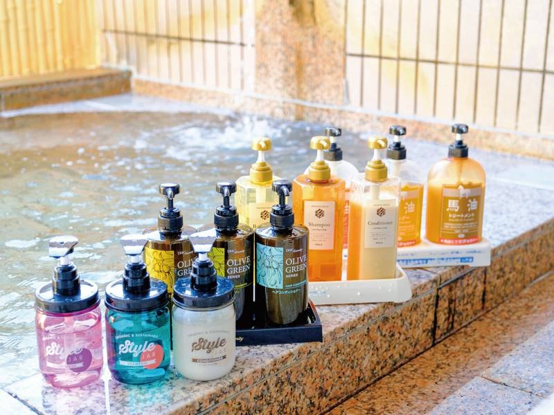 種類が豊富なバスアメニティ