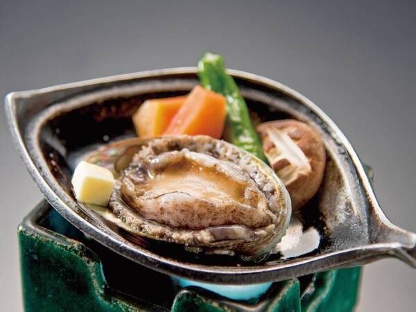 活あわび鉄板焼き/例