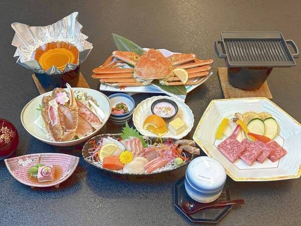 ズワイ蟹1杯&鳥取和牛付会席/例