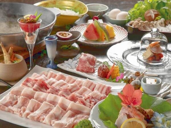 【創作懐石　鹿児島県産黒豚しゃぶしゃぶを味わうプラン/例】和食・洋食の概念に捕われずシェフオリジナルの調理法でご提供