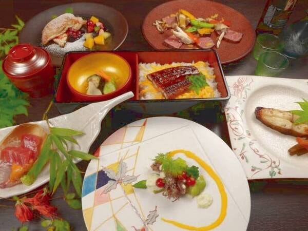 【特別創作懐石プラン/例】地元の食材を贅沢に使った特別創作会席