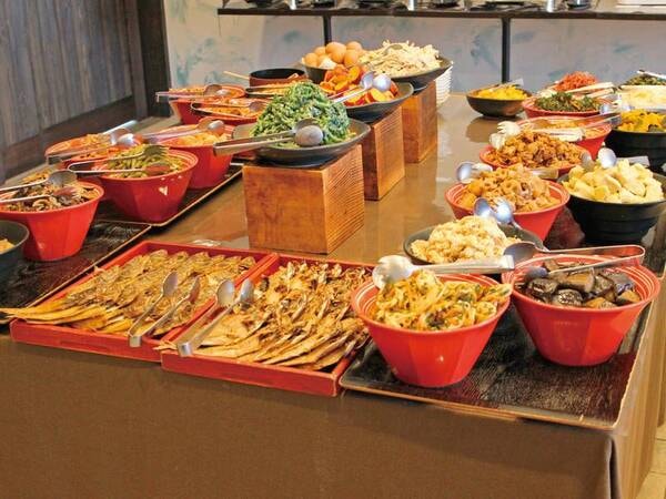 充実の朝食バイキング/例