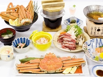 国登録有形文化財の宿 保性館／大ズワイ蟹一杯が付いて、さらに90分間蟹の食べ放題が楽しめるプラン