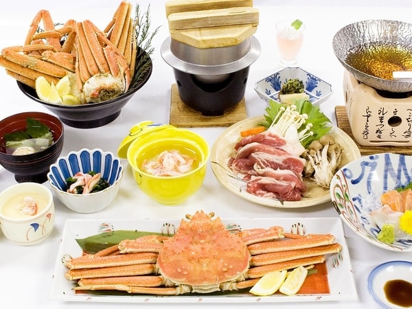 大ズワイ蟹一杯が付いて、さらに90分間蟹の食べ放題が楽しめるプラン