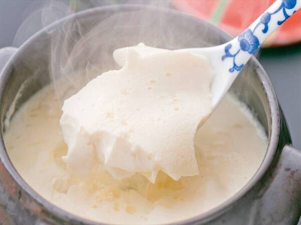 【朝食/例】豆乳から作る、はふはふお豆腐♪朝から嬉しい美味しさ♪