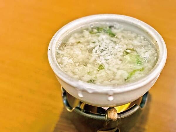 【伝統食「うず煮」/例】旨味が凝縮!ふぐ雑炊を堪能