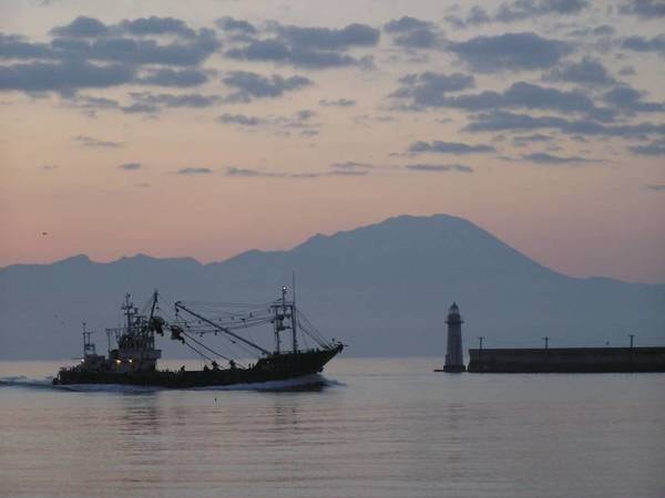【眺望】蟹を獲る漁火が見れることも