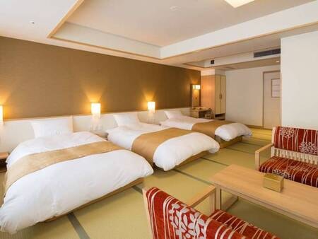 【デラックストリプル/例】車椅子でも不自由なくお過ごしいただけるユニバーサル仕様の客室