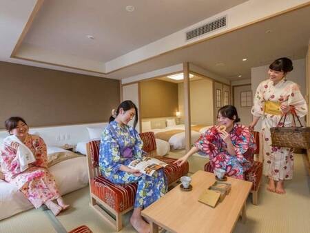 【スイート≪バス付≫/例】女子会でわいわい♪広々48㎡のスイートタイプ