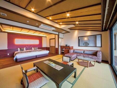 【新客室】水と雲の抄展望風呂付和洋室/一例