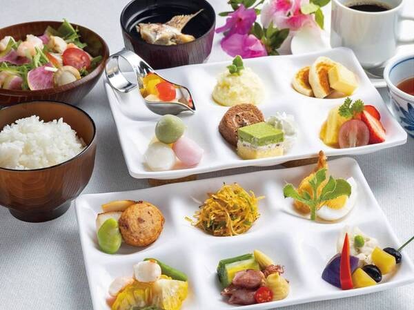 朝食-和食盛り付け一例〈イメージ〉