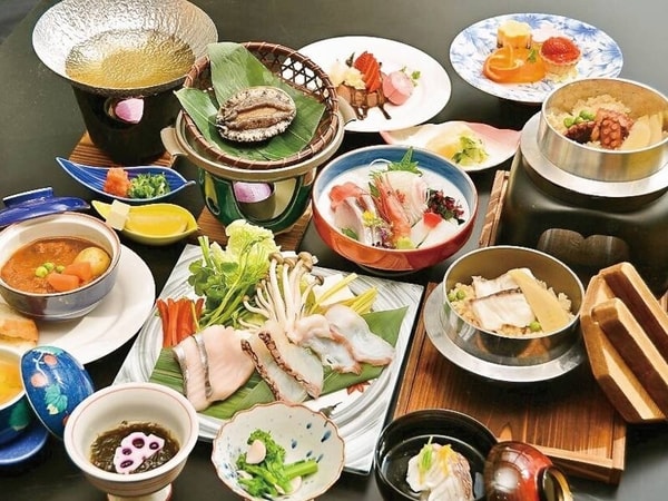 【あわび･鯛･牛の3大味覚/例】贅沢食材を味わうおすすめプラン