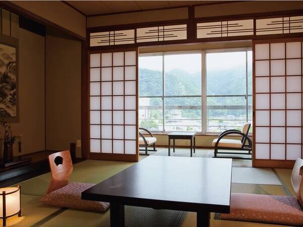 客室は宿おまかせの和室をご用意 ※写真は一例、客室までは階段利用