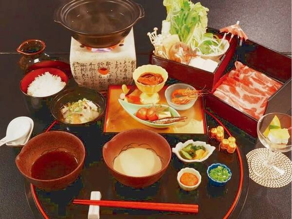 湯郷華やぎしゃぶしゃぶスタンダード御膳/例