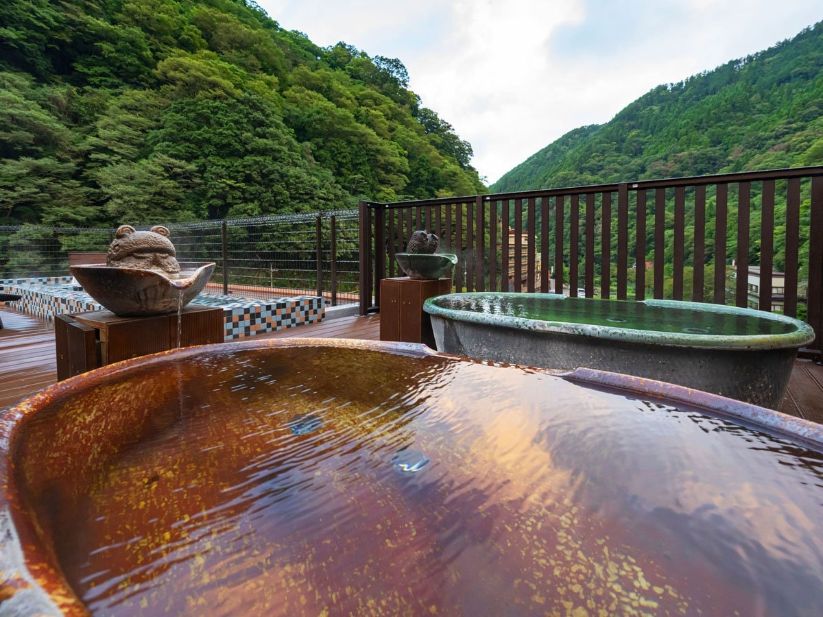 貸切展望風呂　開放感のある絶景と温泉をお楽しみください