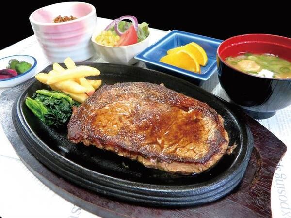 「瀬戸御膳」または「ステーキ御膳」をご用意/ステーキ御膳例