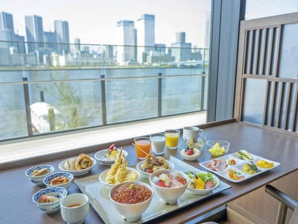 【朝食】ベイサイドの景色を眺めながら優雅な朝食を