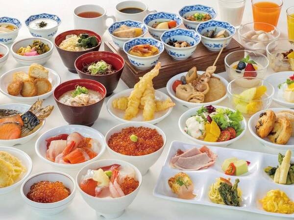 【朝食/例】すべてはよい朝のために。一日の始まりに和洋多彩な朝食バイキングを愉しむ