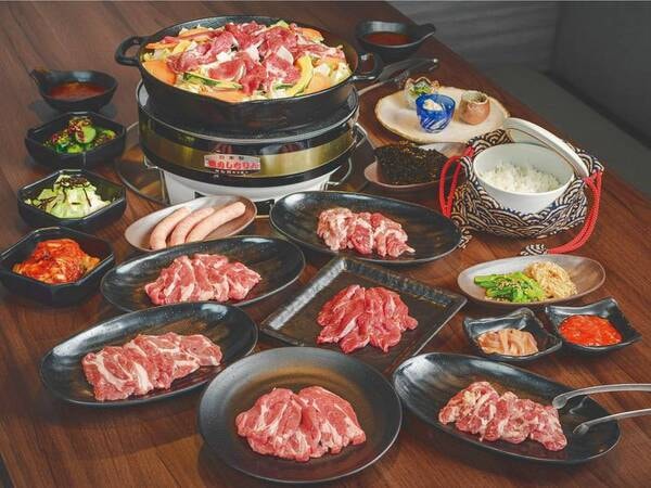 「北海道名物！炭火成吉思汗」食べ放題90分プラン/例