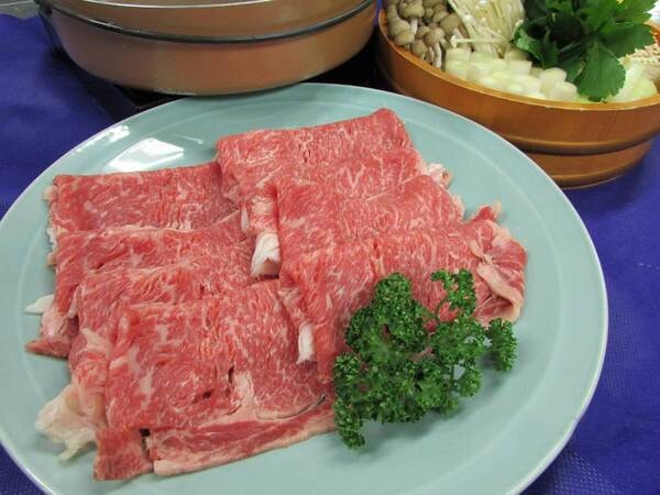 和牛鍋会席【お食事処にて】