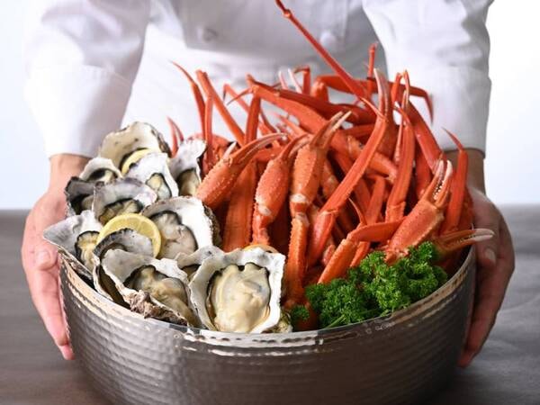 【12/1~3/13開催!蟹・牡蠣バイキング/例】蟹と牡蠣が食べ放題!