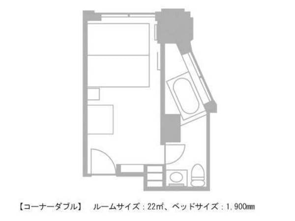 オリエンタルホテル広島の 素泊まり ベーシックステイ スタイリッシュな上質空間 １名利用 6 150円 コーナーダブル ビューバス 喫煙可 ゆこゆこ