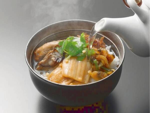 【朝食ビュッフェ】あごだし茶漬け/例
