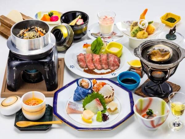 鮑踊り焼き付き基本会席/春の一例