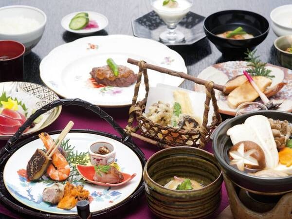 【60歳以上限定!お得会席/例】量を抑えた約10品の会席