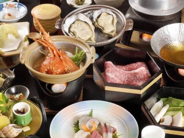 【旬彩会席/秋冬の一例】当宿料理長が腕を奮った美味しい食材を使った美味しい料理をご用意