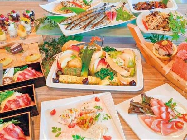 【バイキング/例】人気のお寿司、実演料理を含めた約50種バイキング