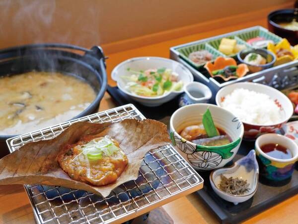【朝食/例】岐阜の味・特製朴葉味噌が味わえる