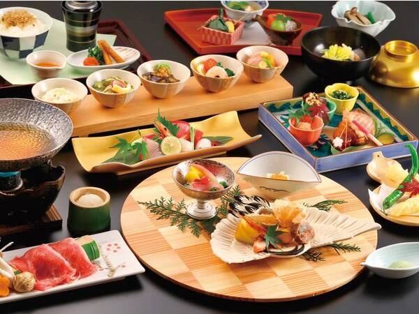 【京の季節会席/写真一例】夕食は四季を感じることができる京の味覚をお楽しみください