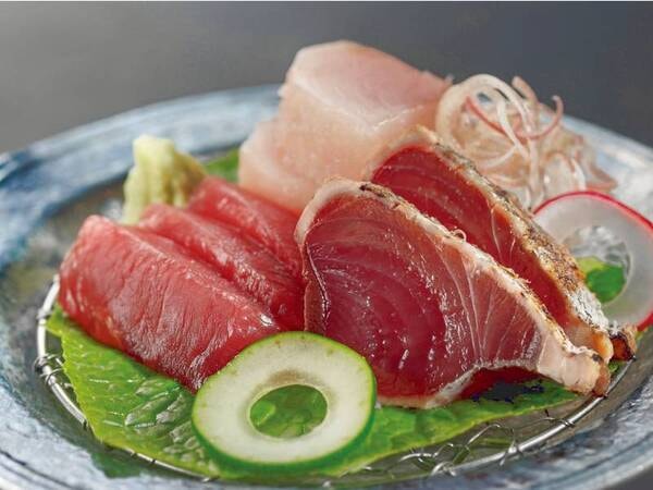 季節の会席【7月~8月】焼津ミナミマグロ等三種盛り/例