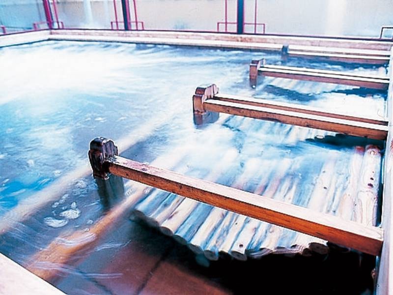 【華清湯(女湯)】珍しいハンモック風呂も