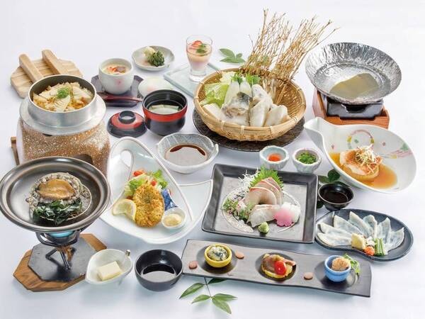 【《ふく刺付！》アワビ＆ふく会席/例】