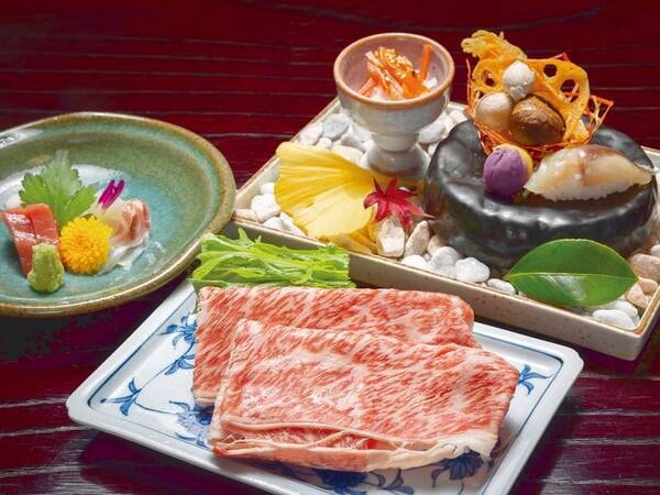 【やまぐち和牛燦(きらめき)付き季節会席の料理/例】